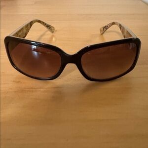 Coach Black and Brown Sunglasses - slight scratches on lense